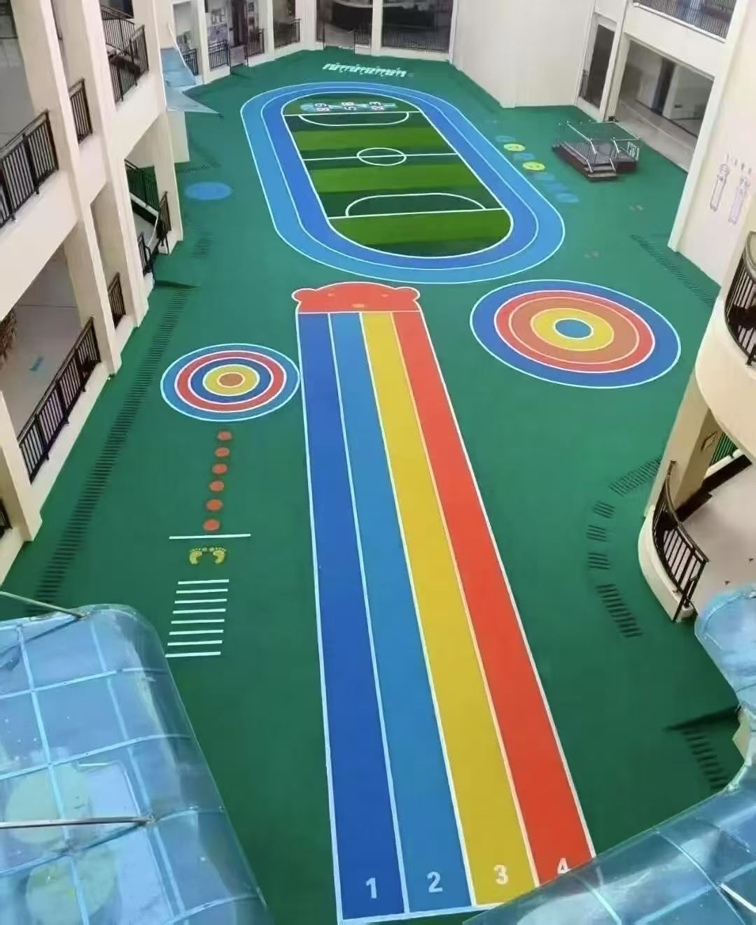 鸡西市幼儿园塑胶跑道塑胶跑道材料 - 价格